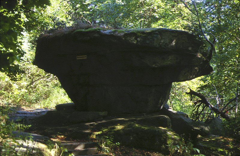 Der Teufelstisch auf dem Waldstein im Fichtelgebirge