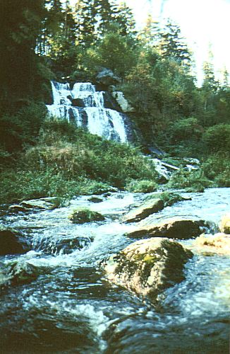 Der Egerwasserfall am "Thus" bei Rslau