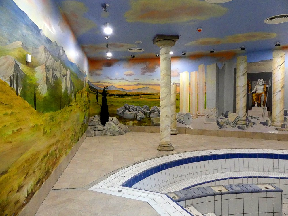 Das Jod-Selen-Bad, bewacht von Göttervater Zeus