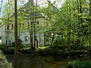 Der Fluss Eger in Bad Weißenstadt